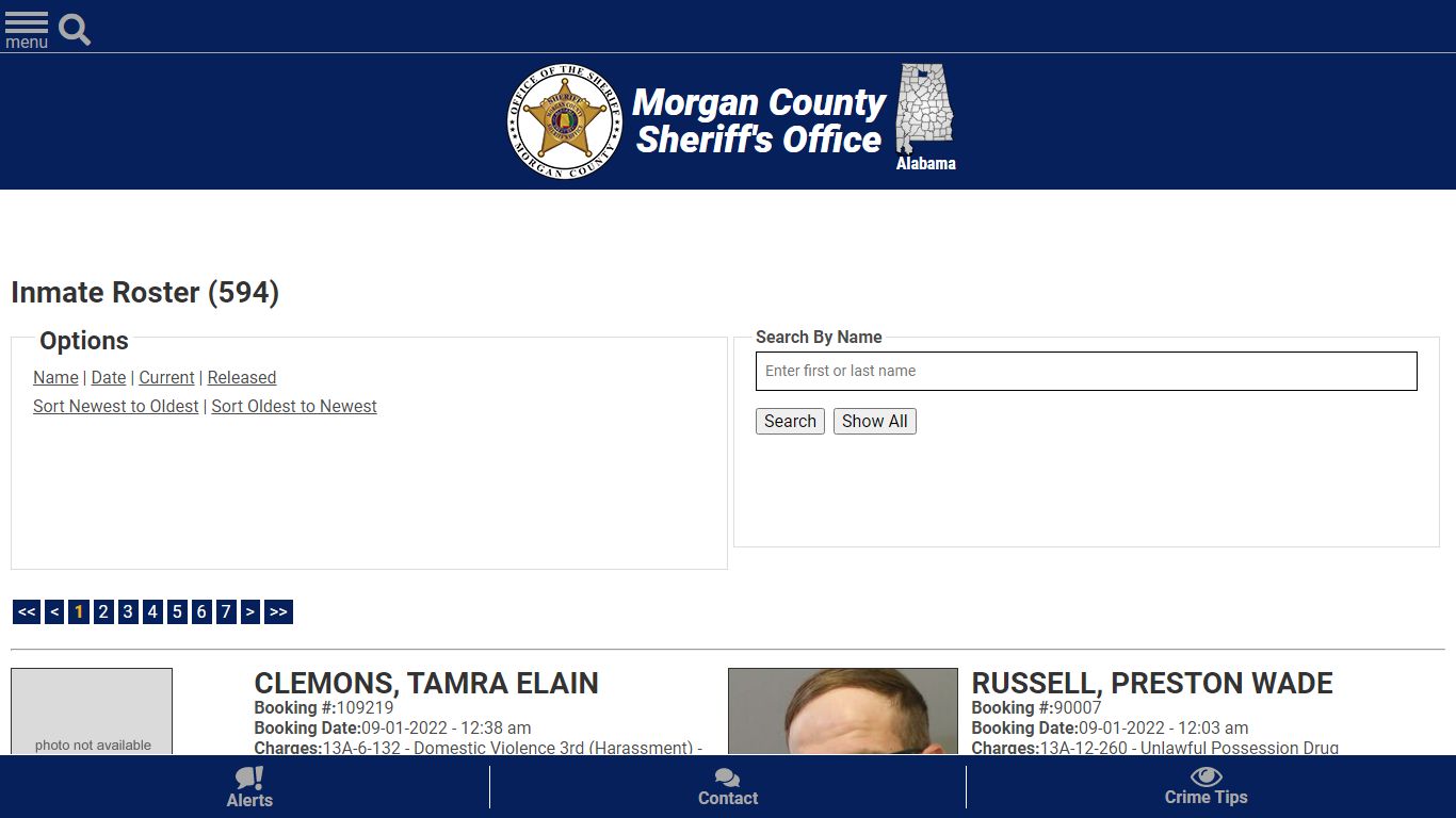 Inmate Roster (584) - Morgan County Sheriff, Al